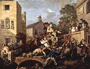 William Hogarth Der Triumphzug des Abgeordneten oil painting reproduction